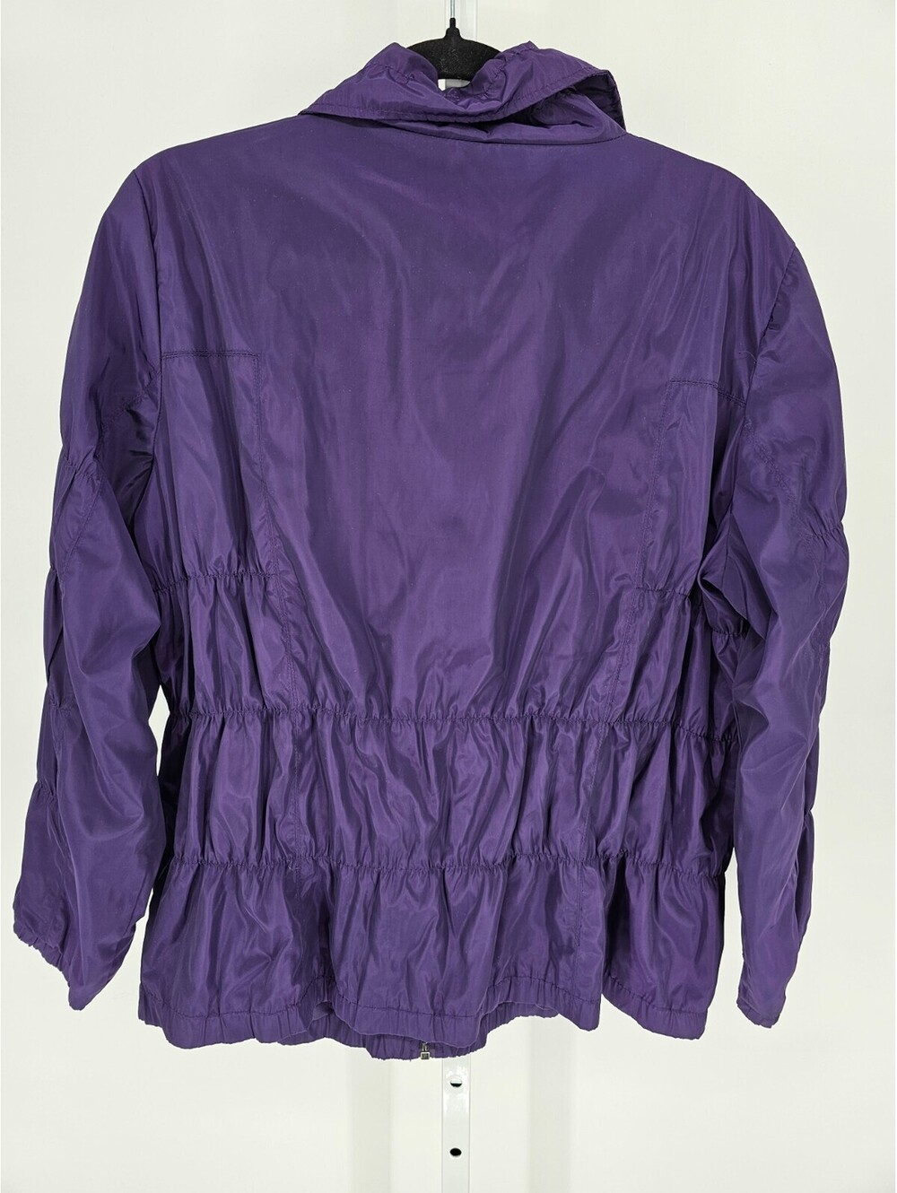 Chico's Zenergy Womens Sz 3 (US XL) purple ruched lightweight jacket Outdoor - Picture 4 of 4